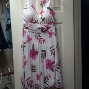 Beautiful white and pink dress